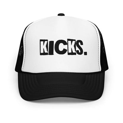 Black / White / Black / One Size Fits Most / Trucker Hat | Embroidered