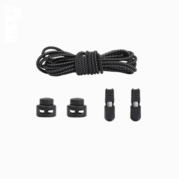 Kicks Speed Laces black elastic no-tie shoelaces for running and everyday wear by Kicks Shoelaces
