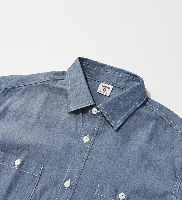 KST063-100 WORK SHIRTS L/S - OW CHAMBRAY