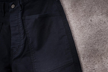 LE PANTALON "PENITENCIER" MOLESKINE - NOIR