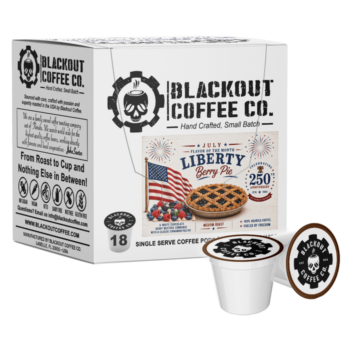 LIBERTY BERRY PIE FLAVORED COFFEE PODS 18CT
