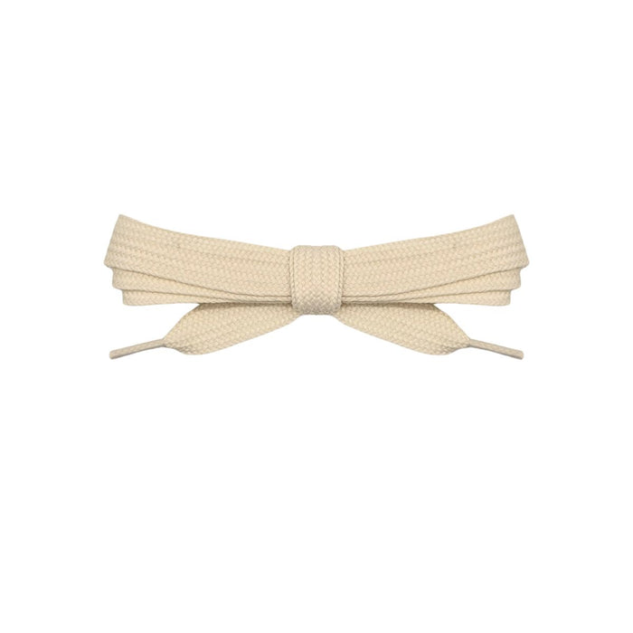 Light beige flat replacement shoe laces for Adidas Campus shoes by Kicks Shoelaces