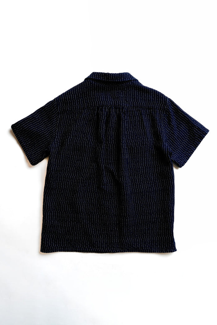 LIGHTWEIGHT SASHIKO CASUAL SHIRT - INDIGO