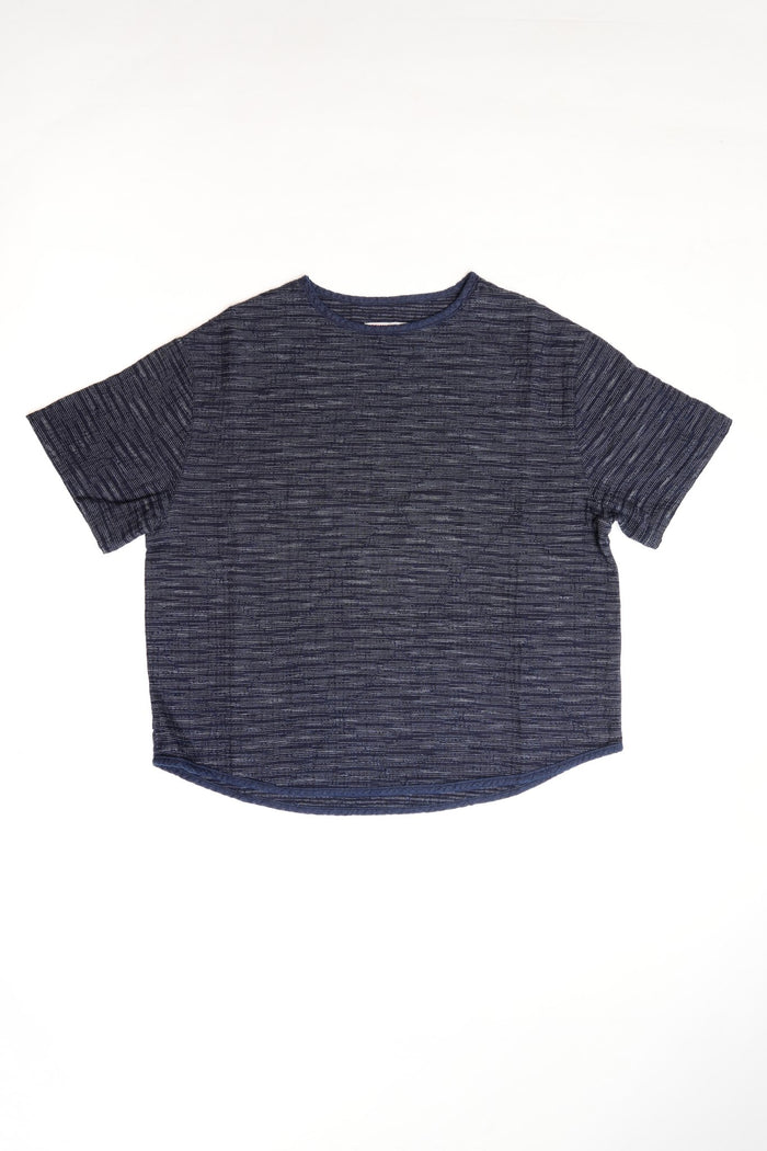 LIGHTWEIGHT SASHIKO T-SHIRT  - INDIGO(KASURI)