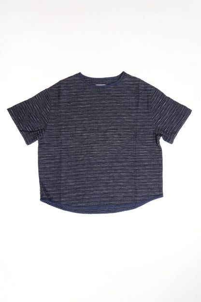 LIGHTWEIGHT SASHIKO T-SHIRT  - INDIGO(KASURI)