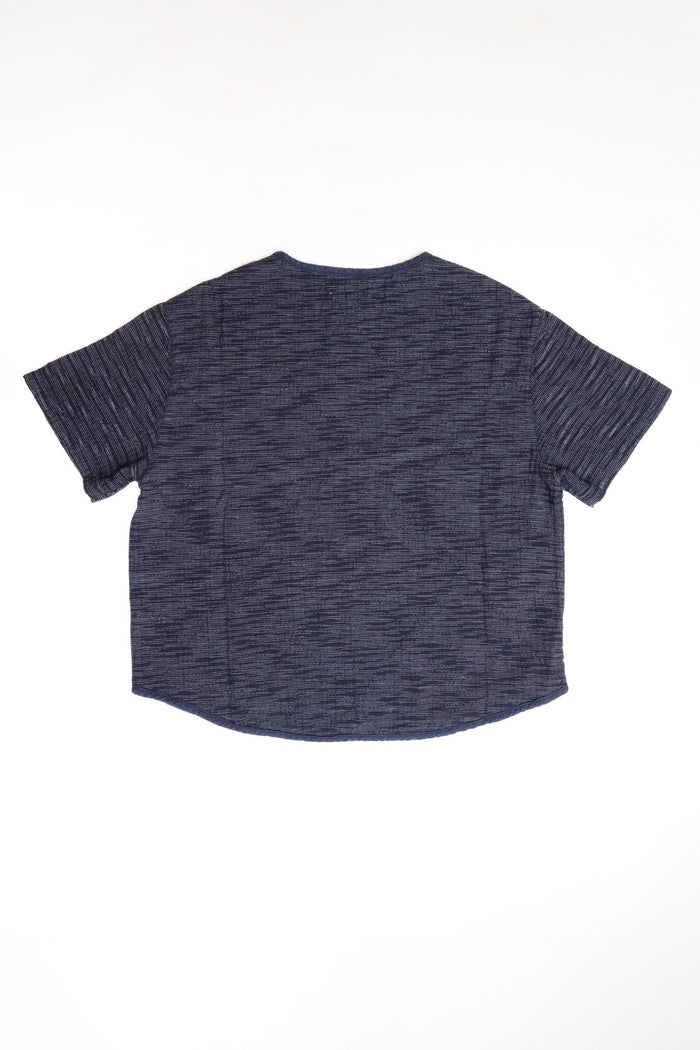 LIGHTWEIGHT SASHIKO T-SHIRT  - INDIGO(KASURI)