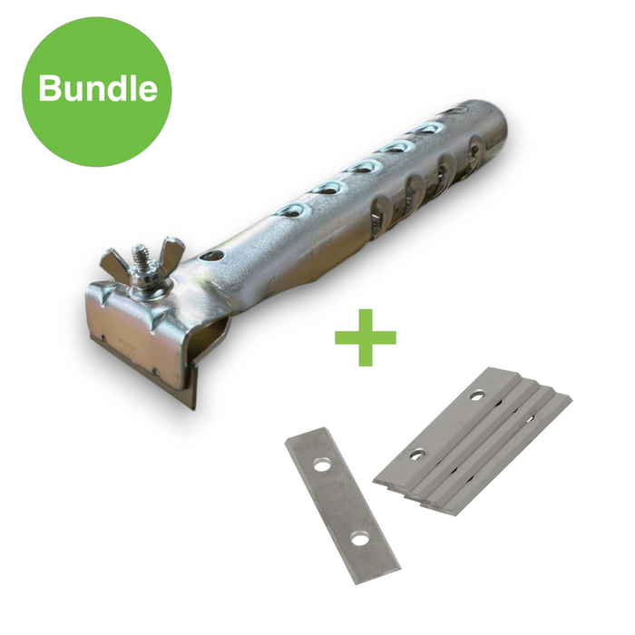 Lindide Tungsten Wood Scraper – Includes 5 Blades (6 Total)