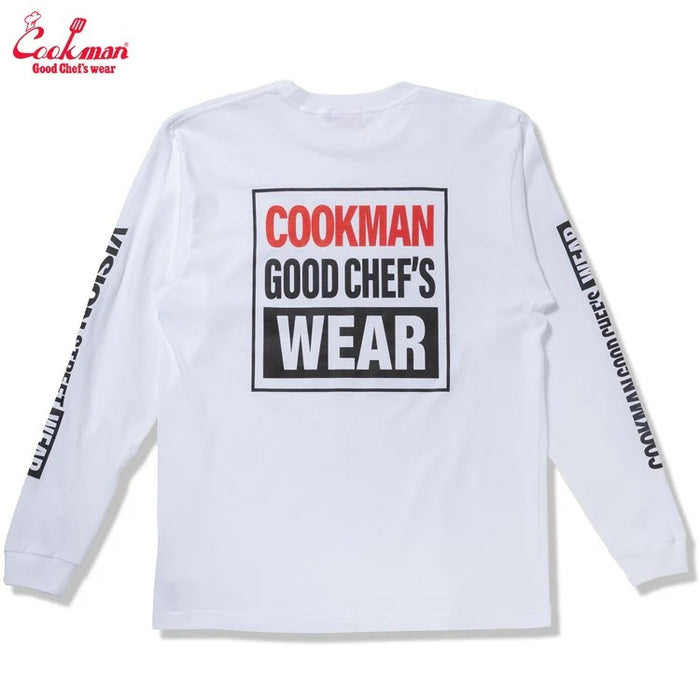 LONG SLEEVE TEES VISION LOGO - WHITE