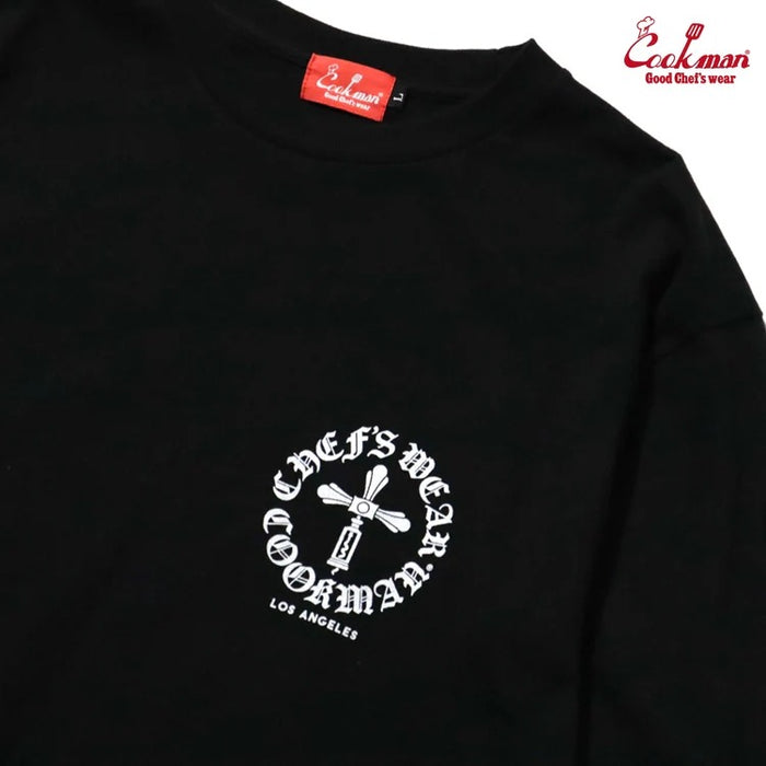 LONG SLEEVE TEES WINE OPENER - BLACK