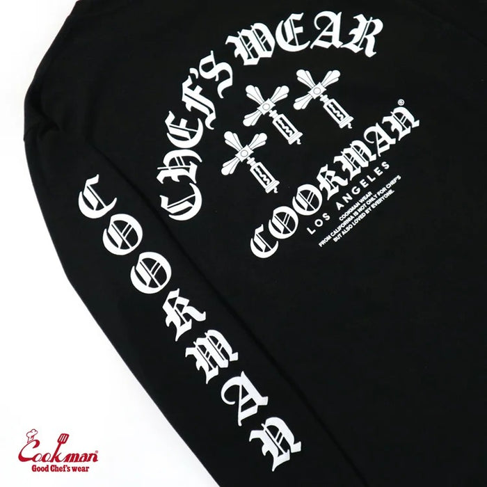 LONG SLEEVE TEES WINE OPENER - BLACK