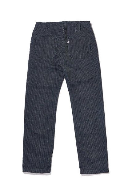 LP-1180-2 Stitch Stripe Comfortable Trousers - INDIGO X THIN STRIPE