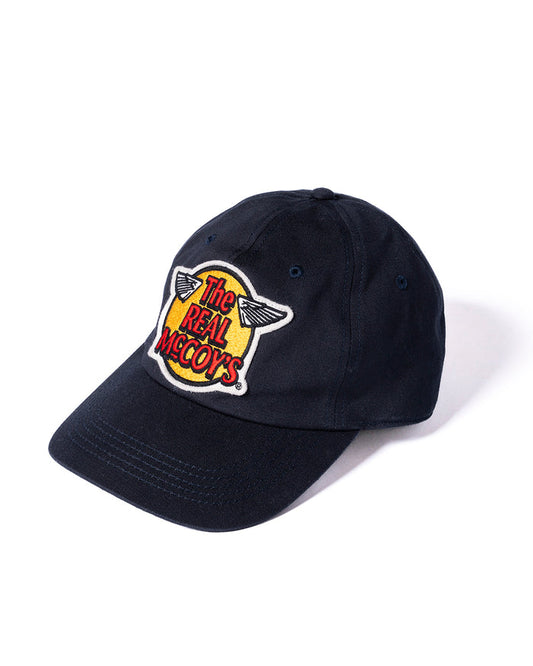MA23001 THE REAL McCOY'S LOGO BASEBALL CAP - NAVY