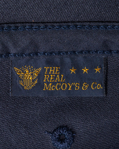 MA23001 THE REAL McCOY'S LOGO BASEBALL CAP - NAVY