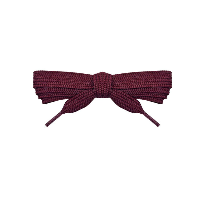 Maroon replacement laces for Adidas Campus shoes with 15mm wide flat single-layer woven design by Kicks Shoelaces