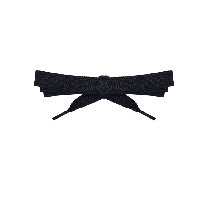 Black flat replacement shoe laces for Adidas Campus shoes by Kicks Shoelaces