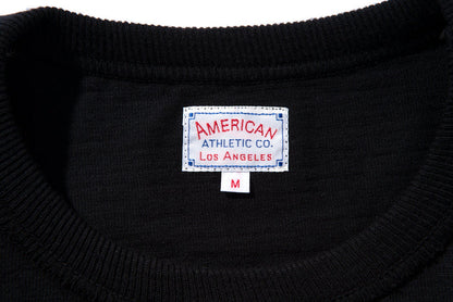 MC19010 ATHLETIC T-SHIRT / LOOP-WHEEL - BLACK