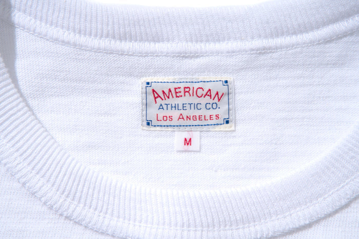MC19010 ATHLETIC T-SHIRT / LOOP-WHEEL - WHITE