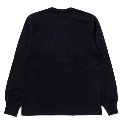 MC24003 THE REAL McCOY'S LOGO TEE L/S - BLACK