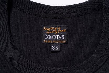 MC24004 THE REAL McCOY'S LOGO TEE S/S - BLACK