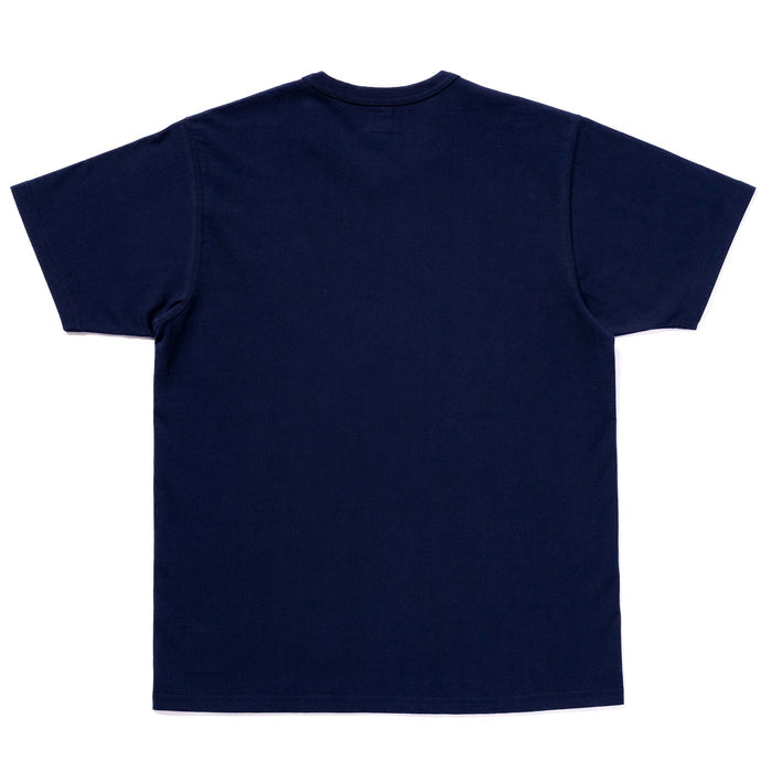 MC24004 THE REAL McCOY'S LOGO TEE S/S - NAVY