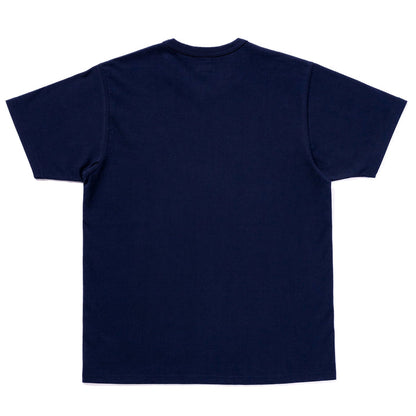 MC24004 THE REAL McCOY'S LOGO TEE S/S - NAVY