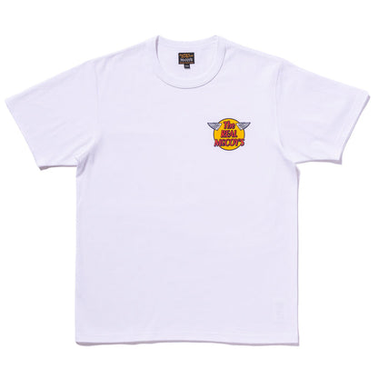 MC24004 THE REAL McCOY'S LOGO TEE S/S - WHITE