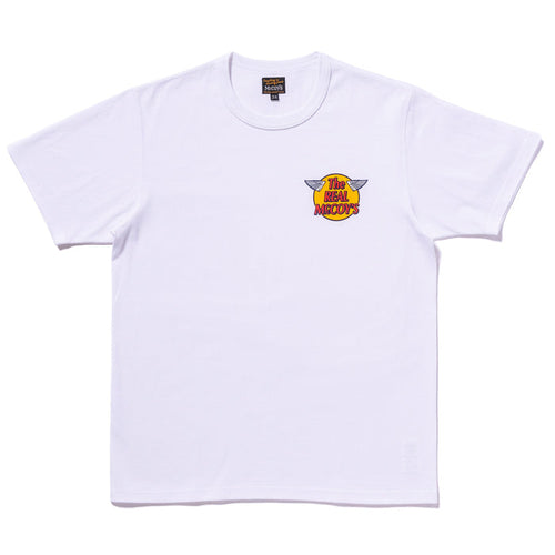 MC24004 THE REAL McCOY'S LOGO TEE S/S - WHITE