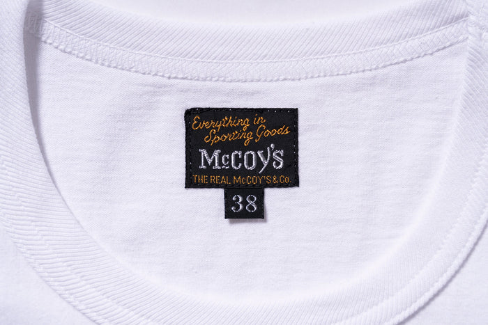 MC24004 THE REAL McCOY'S LOGO TEE S/S - WHITE