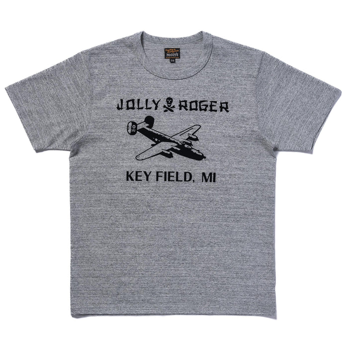 MC25003 MILITARY TEE / JOLLY ROGER KEY FIELD - GRAY