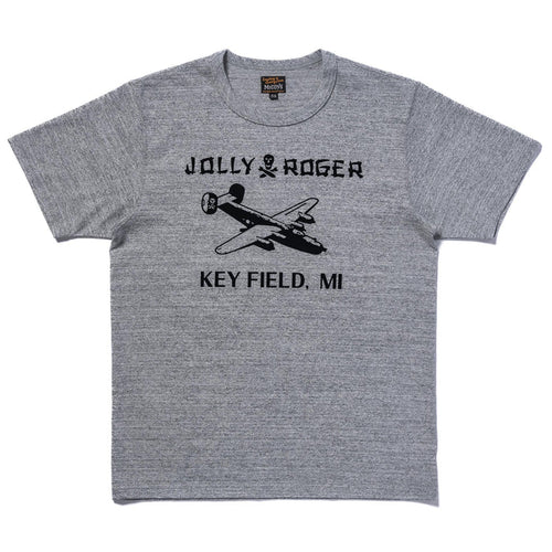 MC25003 MILITARY TEE / JOLLY ROGER KEY FIELD - GRAY