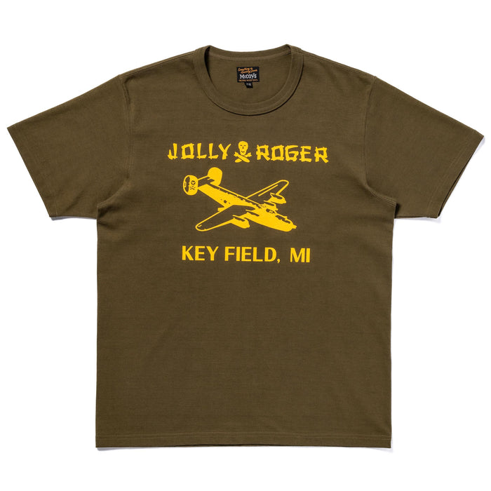 MC25003 MILITARY TEE / JOLLY ROGER KEY FIELD - OLIVE