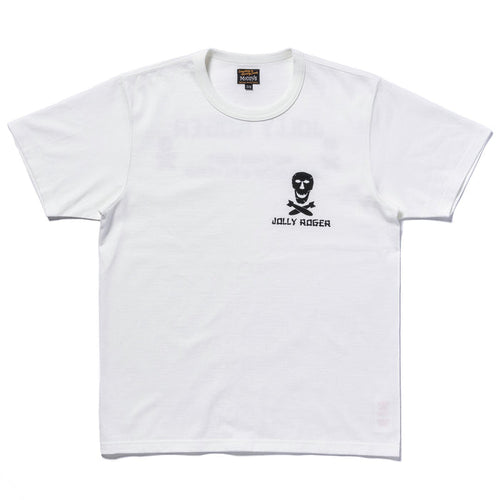 MC25004 MILITARY TEE / JOLLY ROGER BEST DAMN GROUP - WHITE