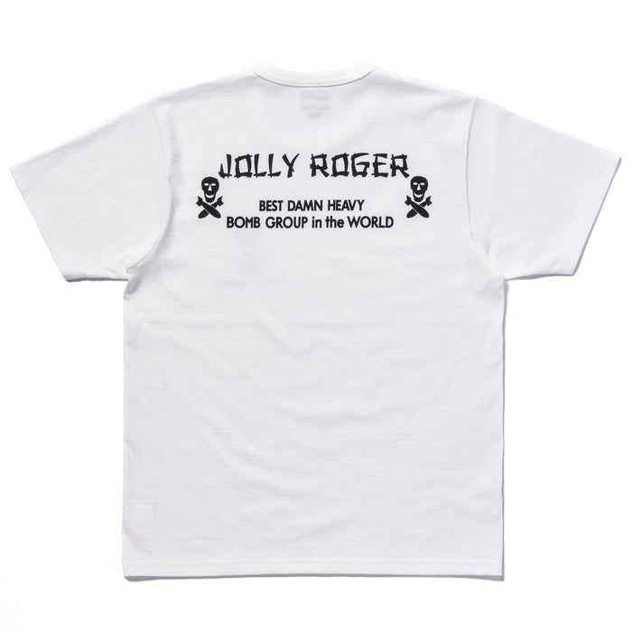 MC25004 MILITARY TEE / JOLLY ROGER BEST DAMN GROUP - WHITE
