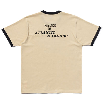 MC25005 MILITARY TEE / USS KIDD - ECRU/BLACK
