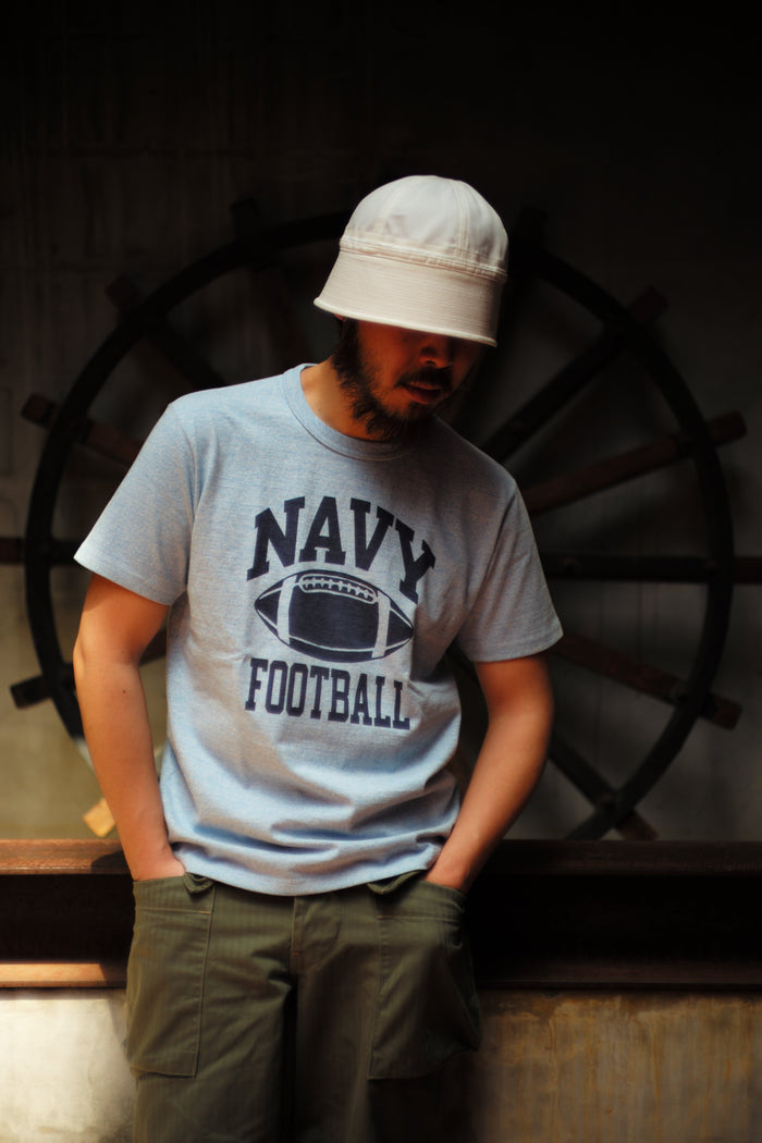 MC25010 MILITARY TEE / NAVY FOOTBALL - BLUE