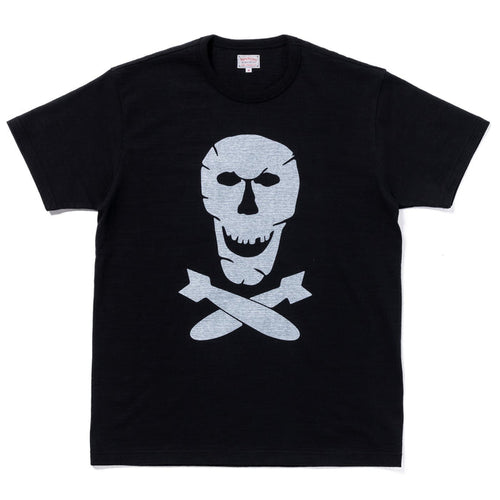 MC25012 ATHLETIC TEE / JOLLY ROGER - BLACK