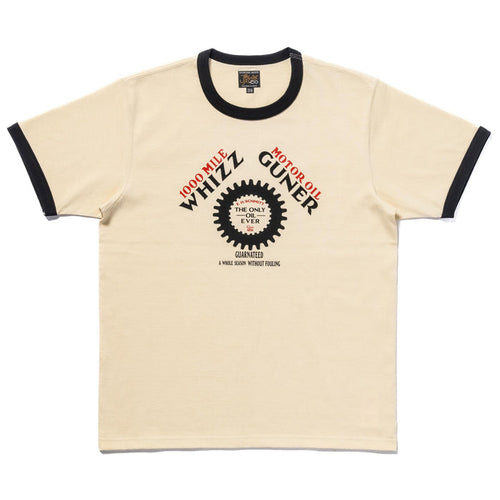 MC25016 JOE MCCOY TEE / WHIZZ GUNNER - ECRU/BLACK