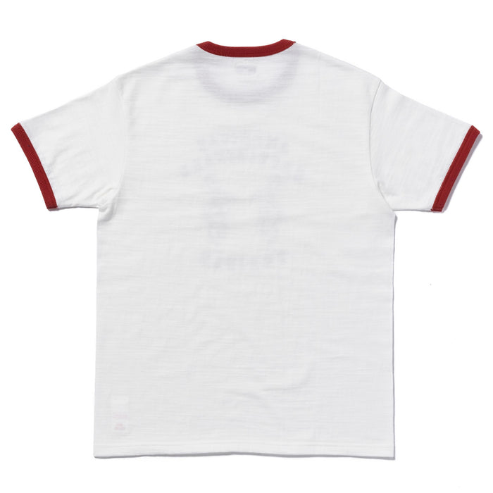MC25021 ATHLETIC T-SHIRT / RATTLE SNAKE TRAINER - MILK/CHERRY