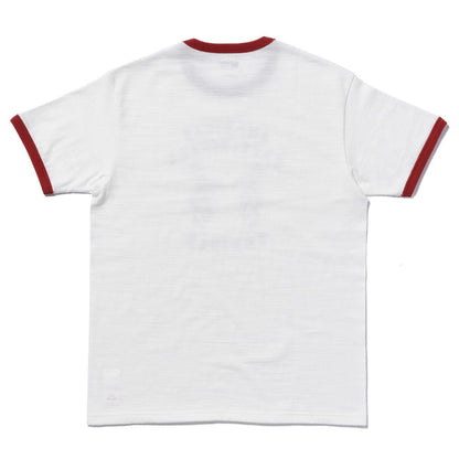 MC25021 ATHLETIC T-SHIRT / RATTLE SNAKE TRAINER - MILK/CHERRY