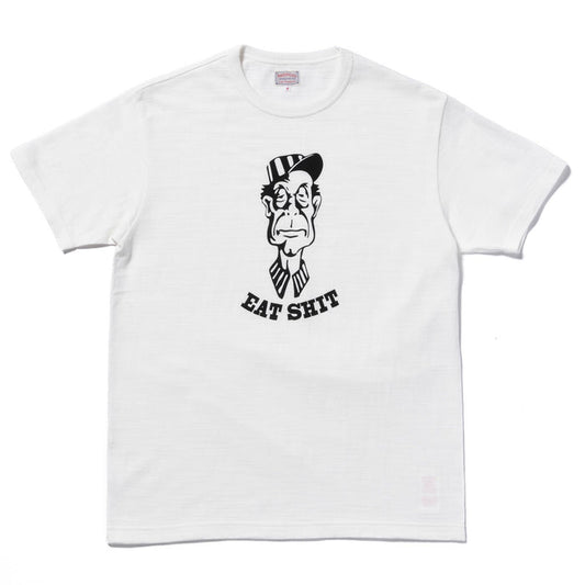 MC25022 ATHLETIC T-SHIRT / EAT SHIT - MILK