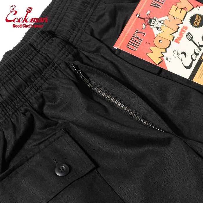 MONKEY PANTS HERRINGBONE - BLACK