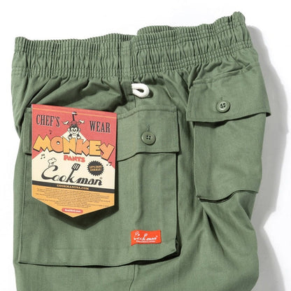 MONKEY PANTS HERRINGBONE - OLIVE