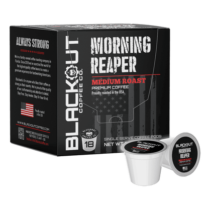 MORNING REAPER MEDIUM ROAST COFFEE PODS 18CT
