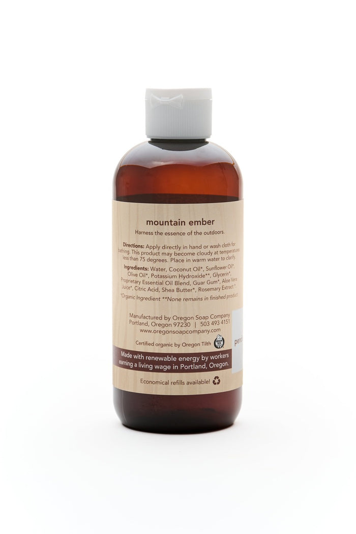 Mountain Ember Natural Organic Body Wash