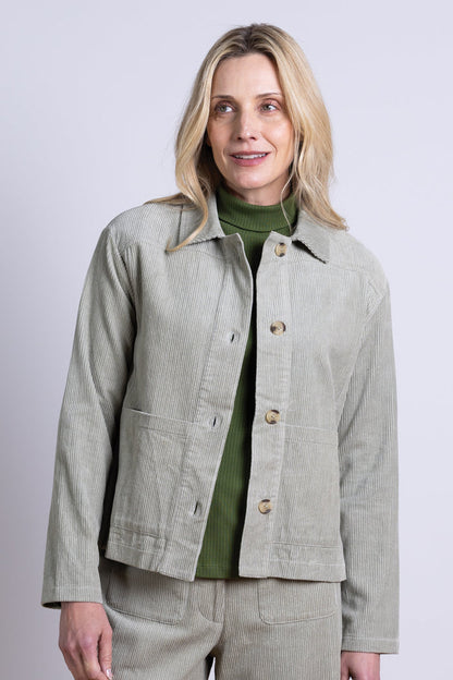 Nomads Chunky Cord Cord Jacket in Ecru