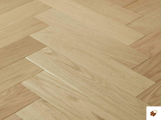 Oak Herringbone Flooring - 120mm – Apsley - Raw Oak - Select