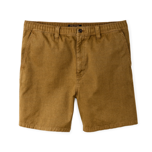 OAKVILLE CANVAS SHORTS - BRONZE BROWN