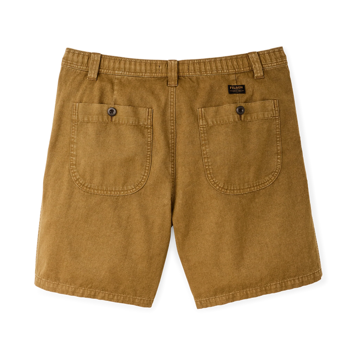 OAKVILLE CANVAS SHORTS - BRONZE BROWN