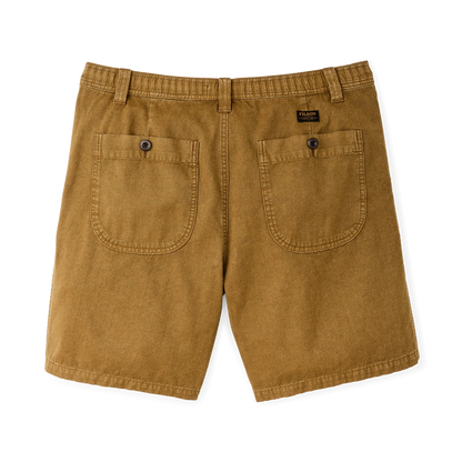 OAKVILLE CANVAS SHORTS - BRONZE BROWN