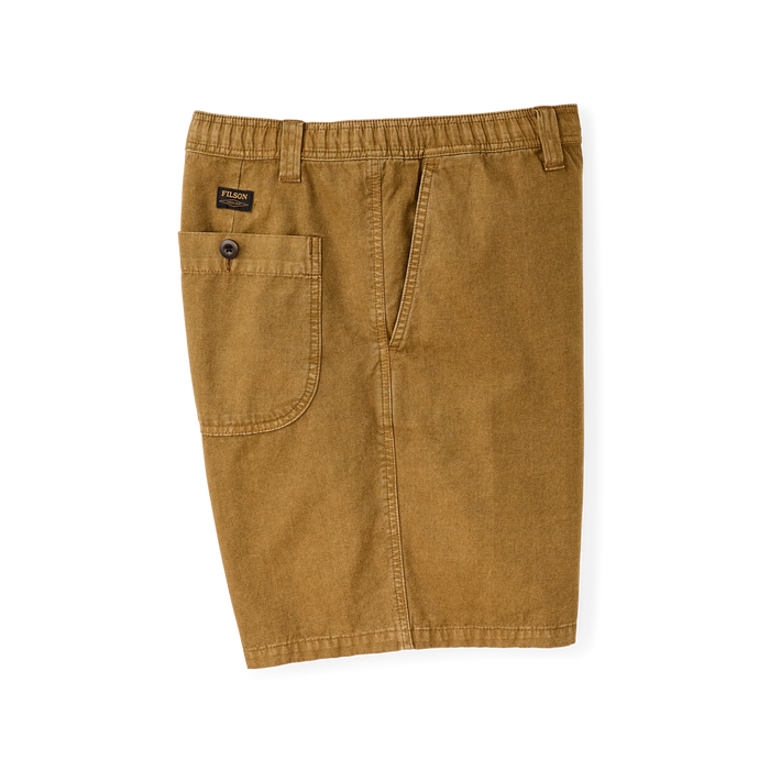 OAKVILLE CANVAS SHORTS - BRONZE BROWN